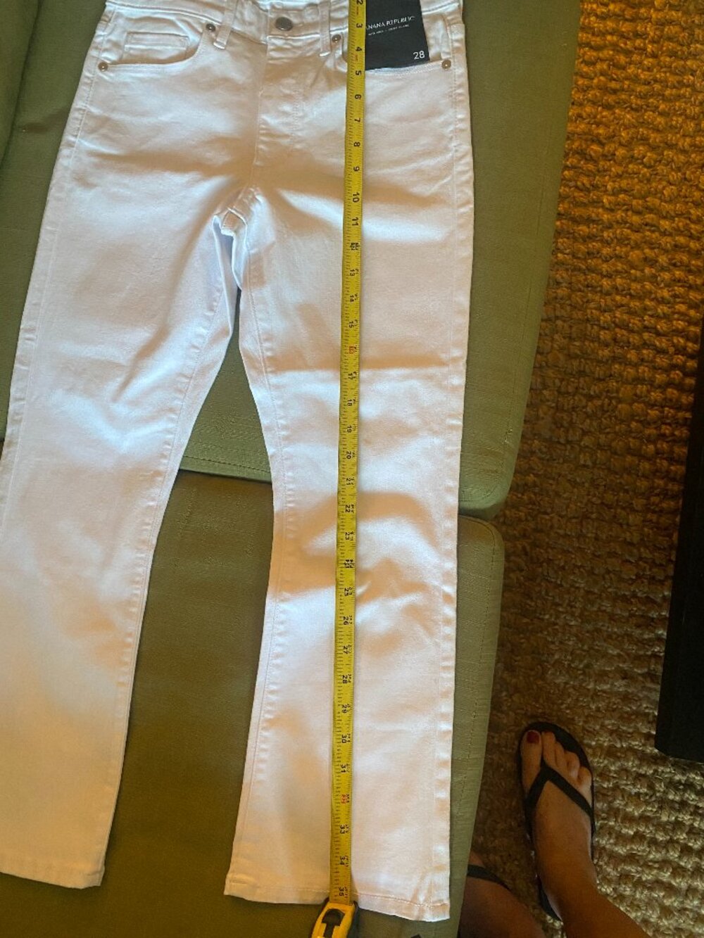 Banana Republic White Jeans
